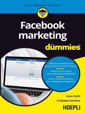cover image of Facebook marketing for dummies
